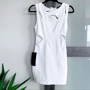 NWT White Bebe Dress XS